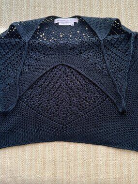 BCBG MaxAzria  Collection Tunic Crop Top black Size XS